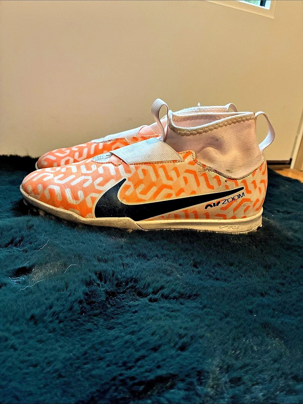Nike Mercurial Superfly Mercurial Soccer Cleats Orange White US 9